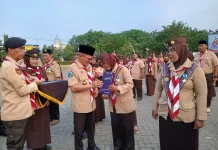 Kak Shobih Pimpin Upacara Peringatan Hari Pramuka ke 65 di Kabupaten Pasuruan