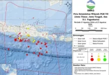 Agustus 2026, BMKG Rekam 576 Gempa di Jawa Timur
