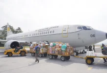 Lanud Abd Saleh Kirim Dua Ton Bantuan ke NTT