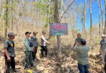 Waspada Karhutla, Polres Malang Sebar Imbauan Larangan Membakar di Hutan Bantur