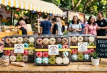 Donat Mini Topping Warna Warni Menarik Menjadi Ide Jualan