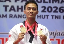Bripda Firman Raih Dua Emas di Kejurnas Taekwondo Piala Panglima TNI 2026