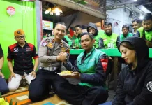 Satlantas Polresta Malang Kota Gelar Doa Bersama Komunitas Ojol