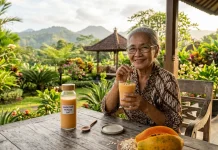 Smoothie Pepaya Oat Lembut Jadi Minuman Praktis Lansia