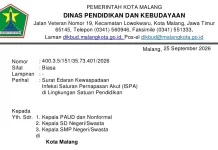 Dikbud Malang Waspadai ISPA, Sekitar 50 Siswa Sempat Terdampak