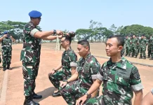 Danlanud Abd Saleh Pimpin Tradisi Kenaikan Pangkat
