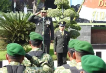 Kodim 0819 Pasuruan Gelar Upacara Peringatan HUT TNI ke 81