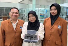 Tim Brida Olah Daun Kering Sekolah Menjadi Briket Biomassa