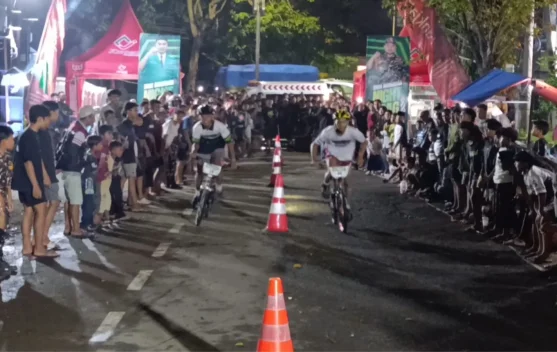 GP Ansor Kraksaan Gelar BMX Ramadhan Night Drag Race