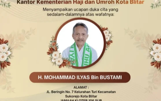 Berhaji bersama Keluarga, Jemaah Asal Kota Blitar Wafat di Makkah