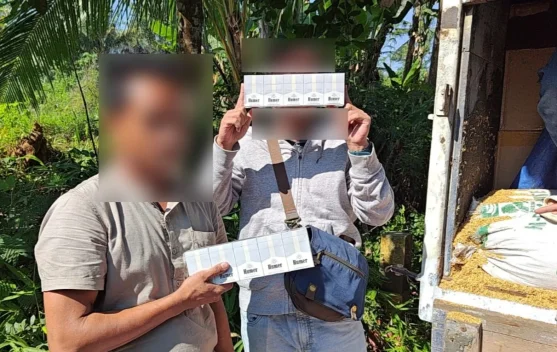 Siasat Sembunyikan Rokok Polos di Bawah Sekam Padi, Truk Keburu Dicegat di Pakis