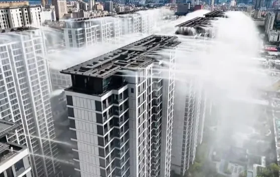 “Rooftop Rain” China Gunakan Hujan Buatan dari Atap Gedung Lawan Gelombang Panas