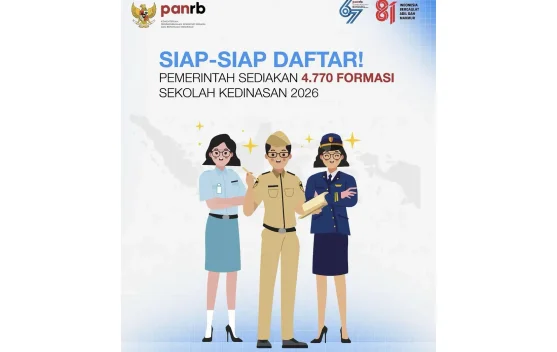 Pendaftaran Sekolah Kedinasan 2026 Dibuka, Pemerintah Siapkan 4.770 Formasi
