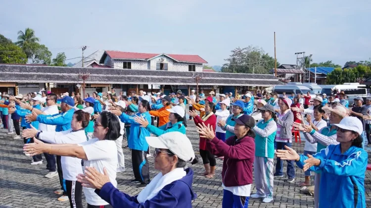Senam Bersama dan Cek Kesehatan Gratis Warnai Perayaan Paskah