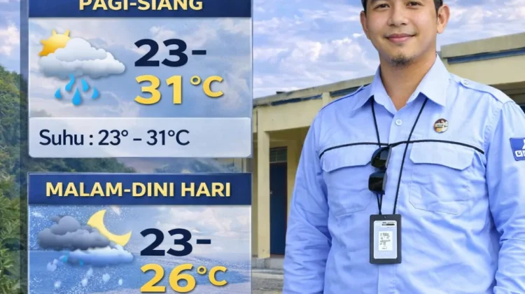 Tiga Wilayah di KTT Berpotensi Hujan Malam Ini