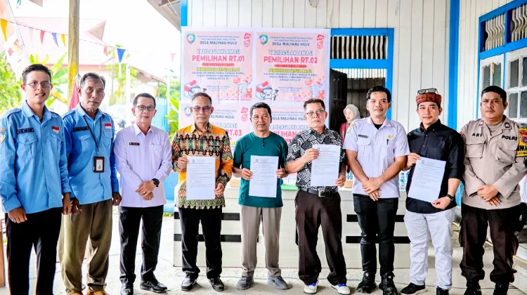 Sembilan Ketua RT Desa Malinau Hulu Resmi Gelar Aklamasi