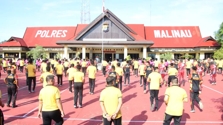 Hari Bhayangkara ke-80, Polres Malinau Gelar SKJ Bersama