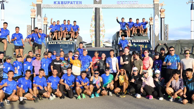 Yonif 614 Raja Pandhita Fun Run Walk Bersama Komunitas Runners Malinau