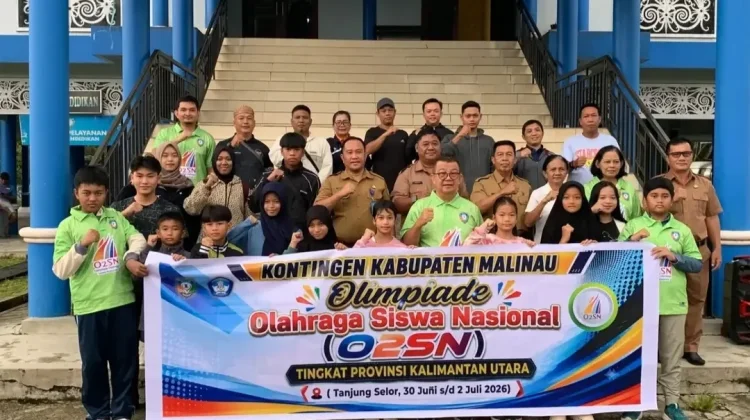 Tanamkan Semangat Juang, Kontingan O2SN Malinau Diharapkan Berprestasi