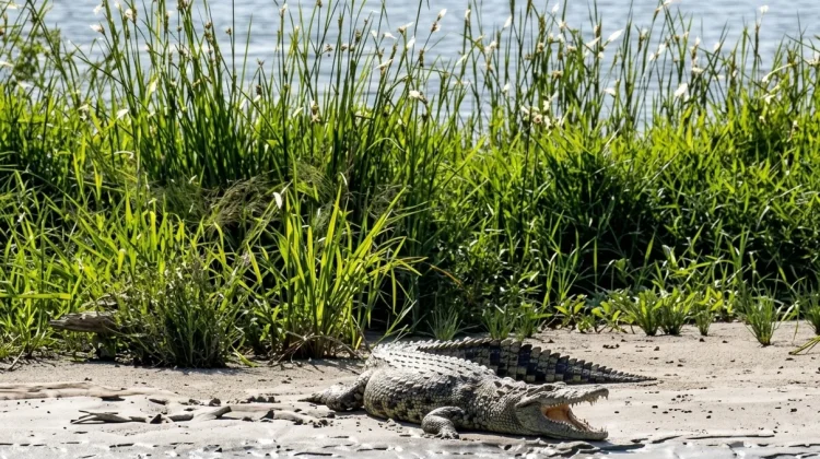 Buaya Terekam di Sungai Sesayap, Warga Malinau Diminta Waspada