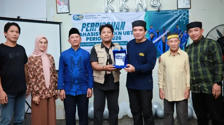 Desa Malinau Hulu Apresiasi Kontribusi Mahasiswa KKN UBT