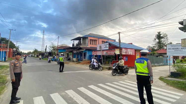 Wujudkan Kamseltibcarlantas, Sat Lantas Polres Malinau Gelar Pengaturan Lalin