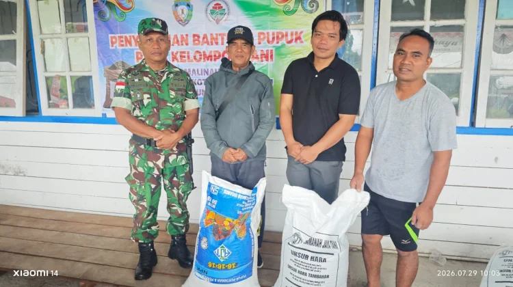 Malinau Hulu Salurkan 170 Sak Pupuk, Dukung Produktivitas Tani
