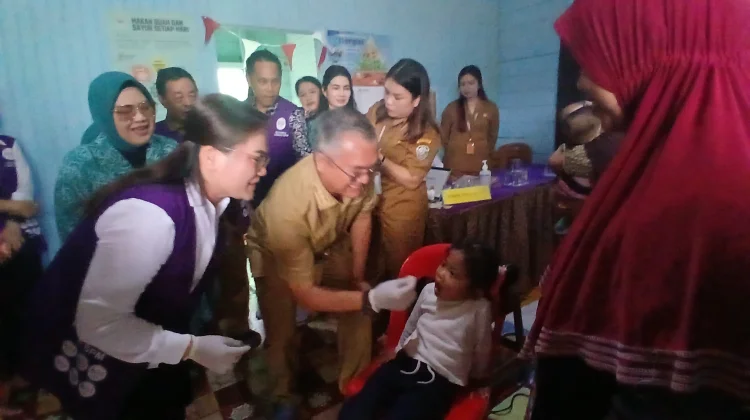 Cegah Stunting, Bupati Malinau dan Ketua TP PKK Sambangi Posyandu di Malinau Kota