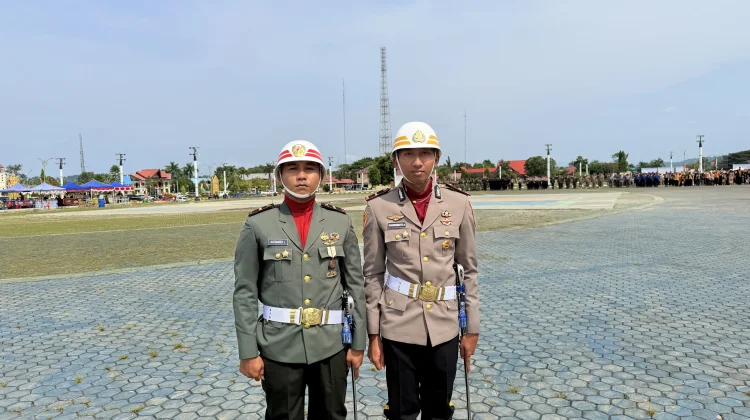 Dua Perwira Polri-TNI Pimpin Paskibraka HUT ke-81 RI di Kabupaten Malinau