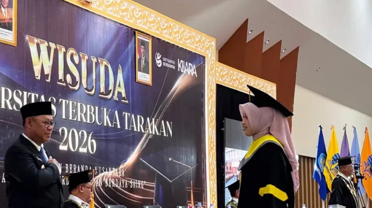 Tumbuhkan Budaya Belajar, Wabup Hadiri Wisuda Daerah Universitas Terbuka Tarakan