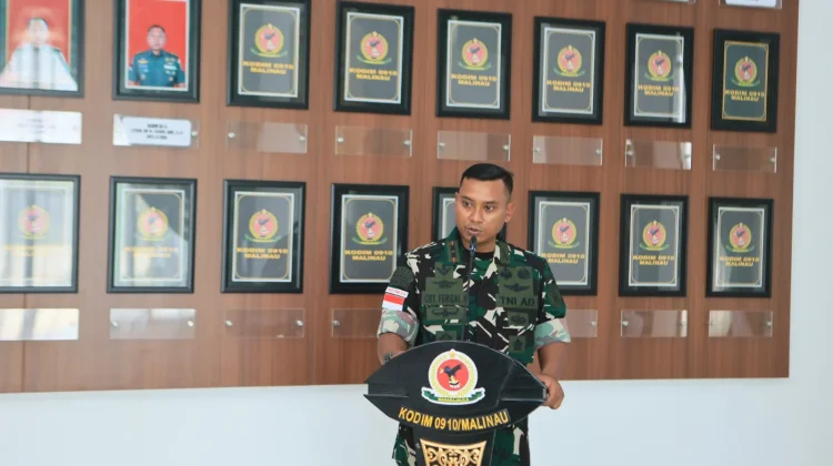 Dandim 0910/Mln Sampaikan Paparan Disela Kunjungan Pandam VI/Mulawarman