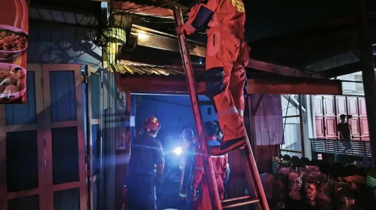 Warung Makan di Malinau Kota Terbakar, Diduga akibat Korsleting Listrik