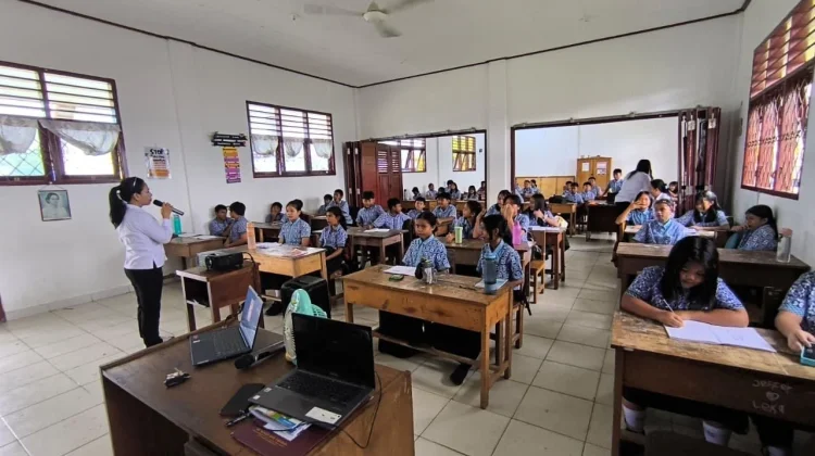 Puskesmas Malinau Barat Berikan Penyuluhan Flu Singapura di SDN 002