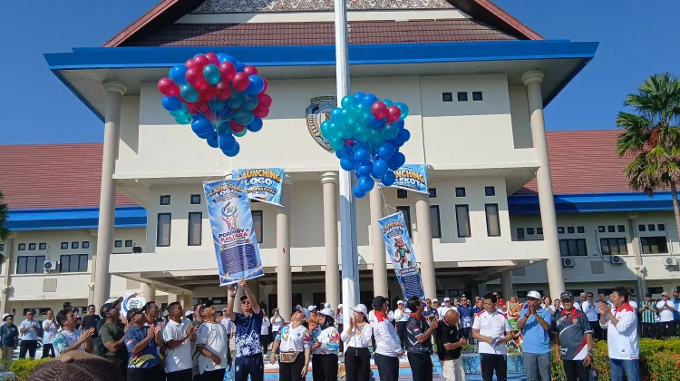 Luncurkan Maskot-Logo Porprov, Wempi Pastikan Olahraga Investasi Masa Depan