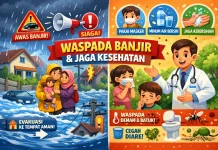 Waspada Banjir, Puskesmas Malinau Kota Imbau Warga Jaga Kesehatan