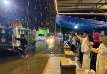 Pawai Gema Takbir Keliling Idul Fitri di Malinau Diguyur Hujan Deras