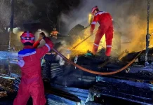 Rumah Warga Malinau Seberang Ludes Dilahap Api, Diduga Bakar Sampah