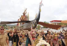 Rakor Perbatasan Lintas Negara Digelar di Desa Long Nawang, Kecamatan Kayan Hulu