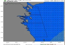 Gelombang Rendah hingga Sedang di Perairan Kalimantan Utara dan Sulawesi Barat