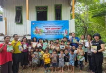 Bunda Literasi Kecamatan ,Ketua IKBM Bangkitkan Semangat Baca Anak di Sungai Tubu