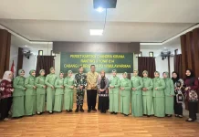 Lomba MC Formal dan Non Formal Persit Yonif 614 Berlangsung Meriah