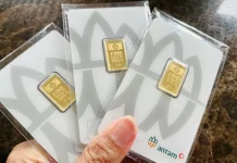 Harga Emas Antam Naik Rp40.000 usai Koreksi di Awal pekan