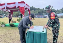 TMMD Ke-128 Jadi Akselerasi Pembangunan Perbatasan