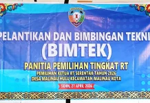 Enam Puluh Panitia RT Desa Malinau Hulu Ikuti Bimtek Pemilihan