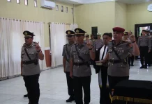 Rotasi Jabatan, Kapolres Malinau Lantik Empat Pejabat Baru
