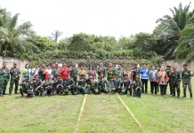 Coffe Morning Pererat Sinergi Danyonif 614/RJP Bersama Forkopimcam dan Kades