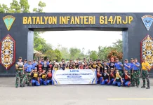 OSIS SMA Negeri 1 Malinau Ikuti LDKS dan Wawasan Kebangsaan di Yonif Khusus 614