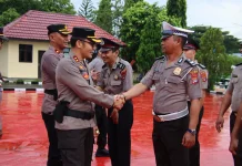 Puluhan Anggota Polres Malinau Naik Pangkat di HUT Bhayangkara