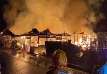 Empat Rumah di Pulau Sapi Malinau Ludes Terbakar, Dua Dapur Rusak
