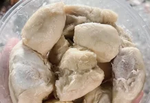 Durian Kupas Laris Manis di Malinau, Pedagang Raup Rezeki Berlimpah